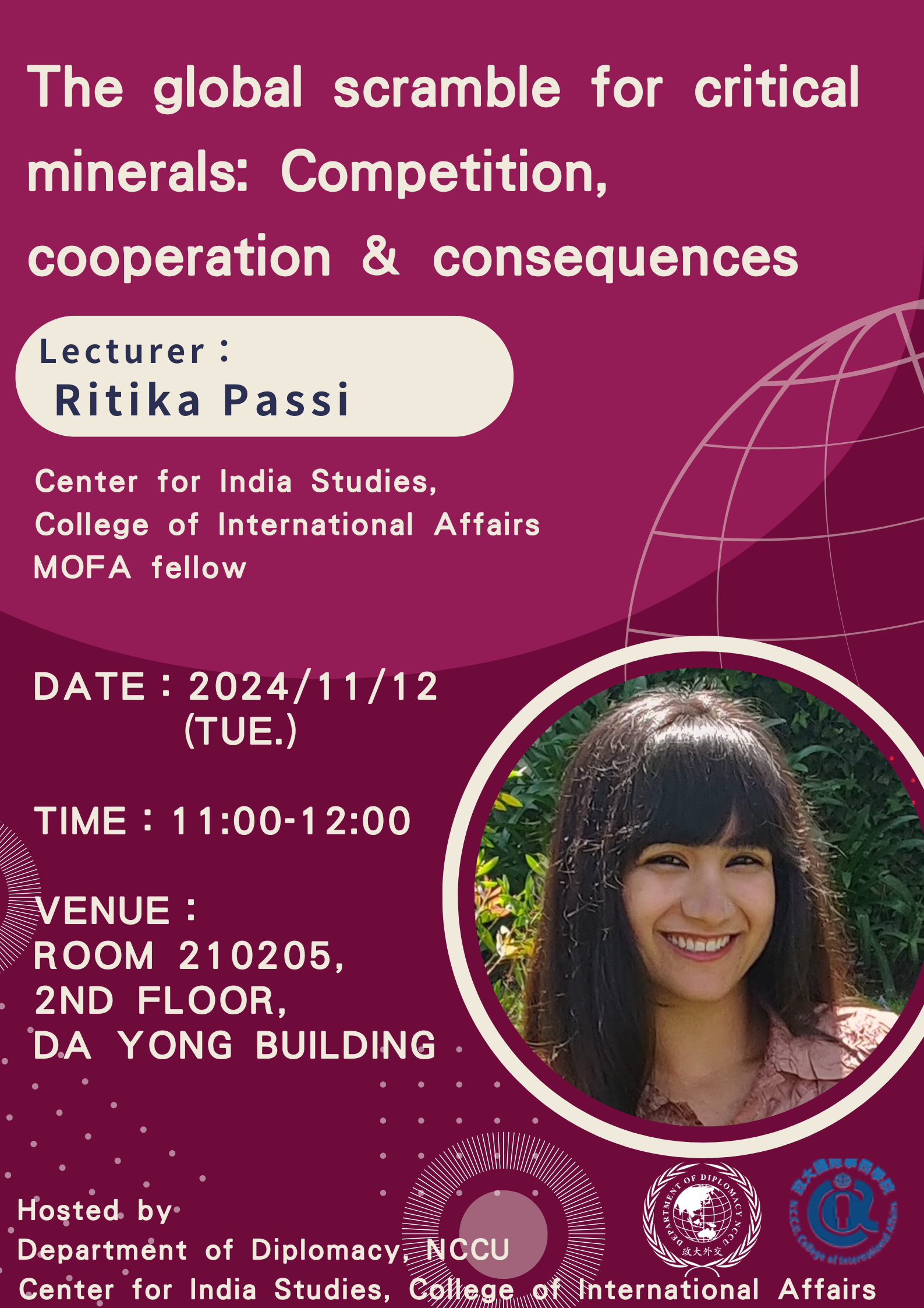 11/12(TUE.) The global scramble for critical minerals: Competition, cooperation & consequences