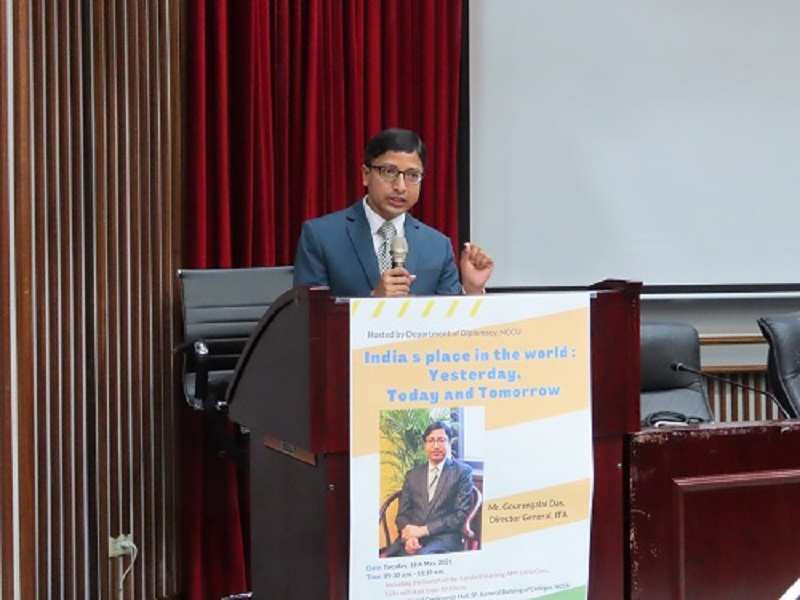 Mr. Gourangalal Das presentation: India’s Place in the World: Yesterday, Today and Tomorrow
